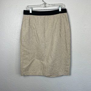 Ann Taylor Women's Shimmery Muted Animal Print Pencil Skirt - Size 8